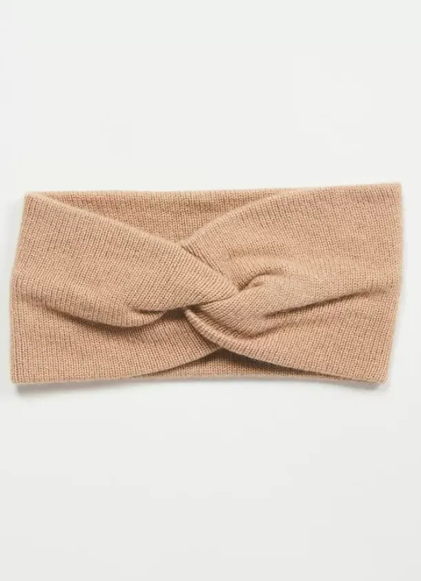 Sud Express Shoes & Accessories|Bandeau Cache Oreilles, 100% Cachemire Camel Bruce