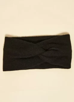 Sud Express Shoes & Accessories|Bandeau Cache Oreilles, 100% Cachemire Noir Bruce