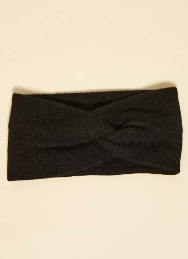 Sud Express Shoes & Accessories|Bandeau Cache Oreilles, 100% Cachemire Noir Bruce