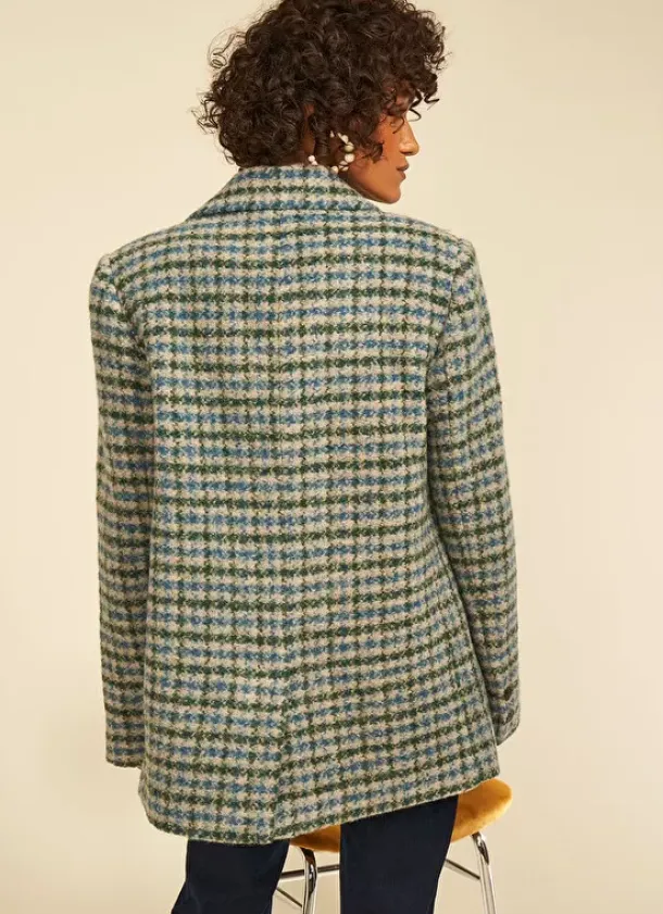 Sud Express Jackets & Coats|Blazer Court En Laine Amande Vodivia