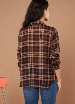 Sud Express Tops & Blouses|Blouse A Carreaux Bordeaux Tasco