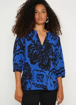 Sud Express Tops & Blouses|Blouse Imprimee Encolure Tunisienne Neon Tonyx