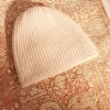 Sud Express Shoes & Accessories|Bonnet 100% Cachemire Beige Chine Bibou