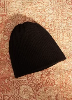 Sud Express Shoes & Accessories|Bonnet 100% Cachemire Noir Bibou
