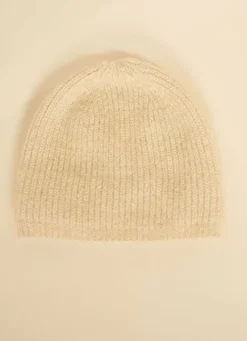 Sud Express Shoes & Accessories|Bonnet A Cotes Ecru Bobun
