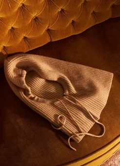 Sud Express Shoes & Accessories|Cagoule En Cotes Avec Liens De Serrage Camel Bennyx