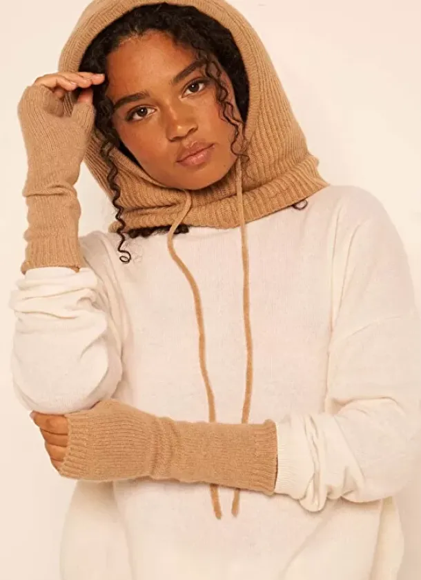 Sud Express Shoes & Accessories|Cagoule En Cotes Avec Liens De Serrage Camel Bennyx