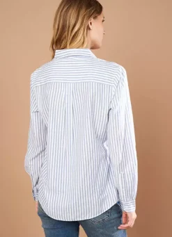 Sud Express Tops & Blouses|Chemise A Manches Longues Ciel Cathia