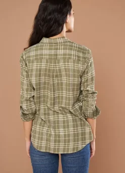 Sud Express Tops & Blouses|Chemise A Manches Longues Kaki Casali