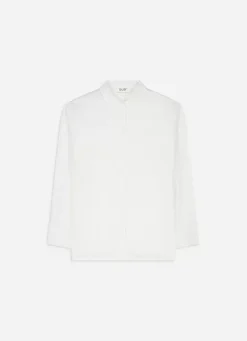 Sud Express Tops & Blouses|Chemise Ample En Popeline De Coton Blanc Cascade