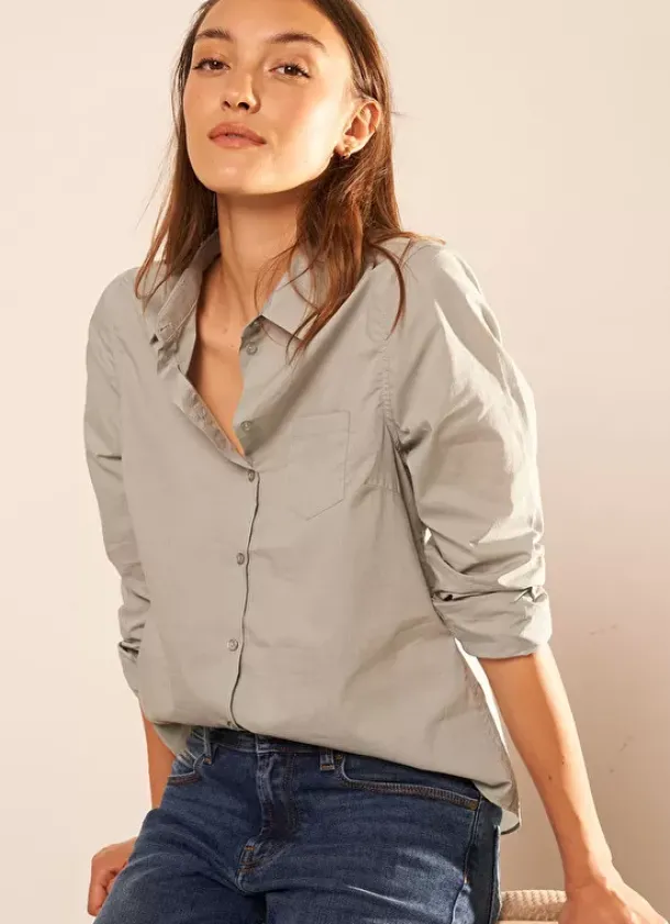 Sud Express Tops & Blouses|Chemise Classique Amande Cortaline