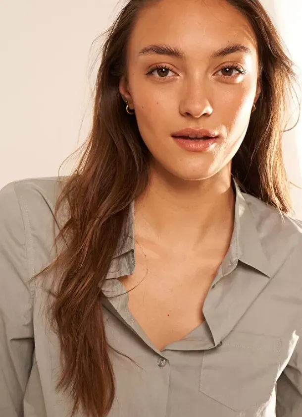Sud Express Tops & Blouses|Chemise Classique Amande Cortaline