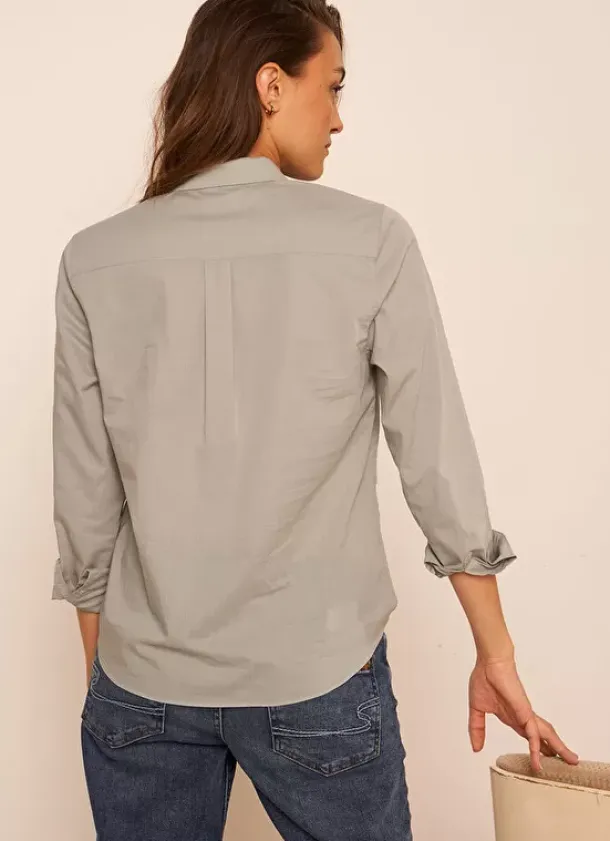 Sud Express Tops & Blouses|Chemise Classique Amande Cortaline