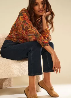 Sud Express Tops & Blouses|Chemise Imprimee Brique Cagathe