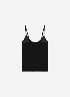 Sud Express Tops & Blouses|Debardeur A Fines Bretelles En Voile De ... Noir Damia