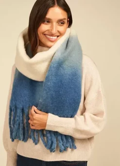 Sud Express Shoes & Accessories|Echarpe Effet Tie And Dye Bleu Edona