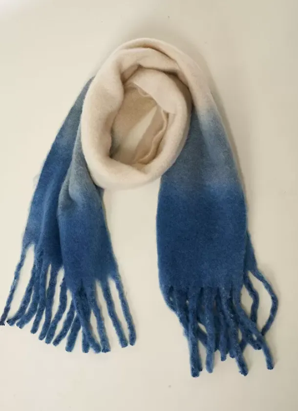 Sud Express Shoes & Accessories|Echarpe Effet Tie And Dye Bleu Edona