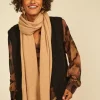 Sud Express Shoes & Accessories|Echarpe En Cachemire Camel Elise