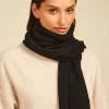 Sud Express Shoes & Accessories|Echarpe En Cachemire Noir Elise
