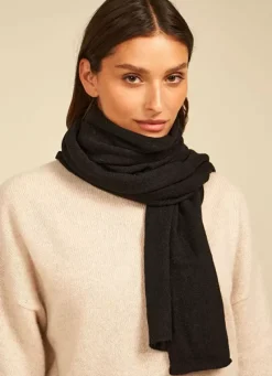 Sud Express Shoes & Accessories|Echarpe En Cachemire Noir Elise