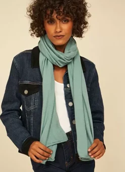 Sud Express Shoes & Accessories|Echarpe En Maille Douce Celadon Eleonore