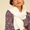 Sud Express Shoes & Accessories|Echarpe En Maille Douce Ecru Eleonore