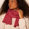 Sud Express Shoes & Accessories|Echarpe En Maille Douce Vieux Rose Eleonore