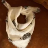 Sud Express Shoes & Accessories|Foulard Carre En Laine Et Soie Ecru Epic