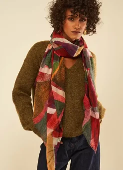 Sud Express Shoes & Accessories|Foulard Imprime Corail Eddi