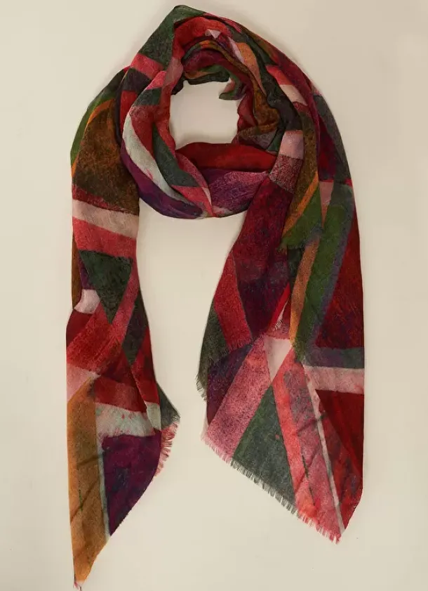 Sud Express Shoes & Accessories|Foulard Imprime Corail Eddi