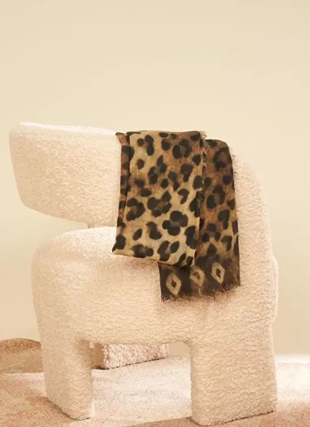 Sud Express Shoes & Accessories|Foulard Imprime Kaki Elif