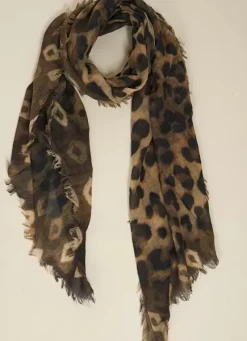 Sud Express Shoes & Accessories|Foulard Imprime Kaki Elif