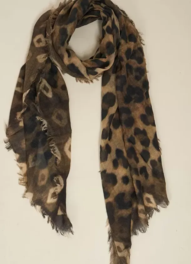 Sud Express Shoes & Accessories|Foulard Imprime Kaki Elif