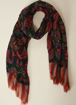 Sud Express Shoes & Accessories|Foulard Imprime Noir Elsy