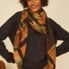 Sud Express Shoes & Accessories|Foulard Imprime Ocre Elio