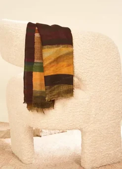 Sud Express Shoes & Accessories|Foulard Imprime Ocre Elio