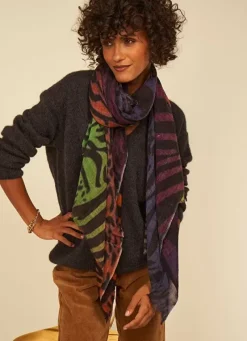 Sud Express Shoes & Accessories|Foulard Imprime Violet Eimy