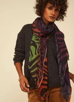 Sud Express Shoes & Accessories|Foulard Imprime Violet Eimy