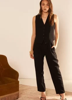 Sud Express Jackets & Coats|Gilet De Costume Noir Gilota