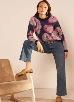 Sud Express Trousers & Jeans|Jean A La Coupe Flare Medium Stone Clara