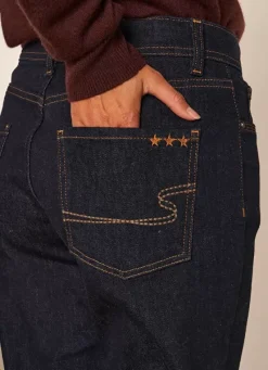 Sud Express Trousers & Jeans|Jean Boyfriend A Cinq Poches, Taille Medium Brut Ben