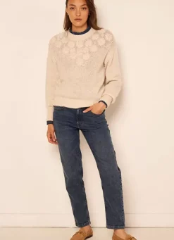 Sud Express Trousers & Jeans|Jean Boyfriend A Cinq Poches Medium Stone Ben