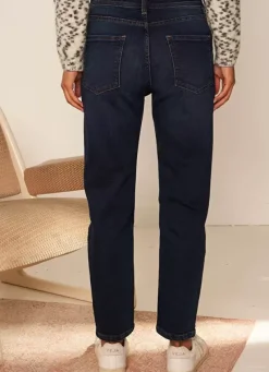 Sud Express Trousers & Jeans|Jean Boyfriend A Cinq Poches Dark Stone Ben
