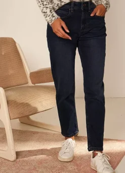 Sud Express Trousers & Jeans|Jean Boyfriend A Cinq Poches Dark Stone Ben