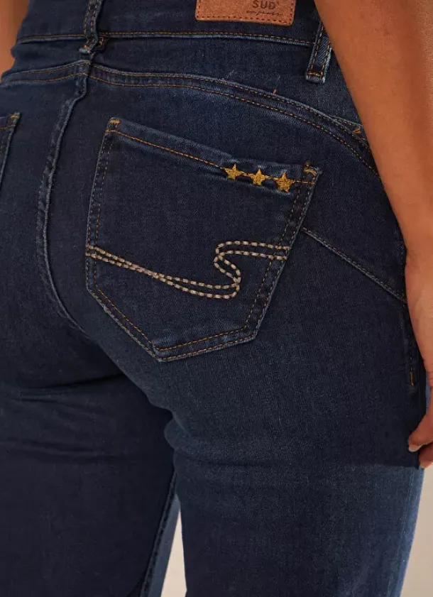 Sud Express Trousers & Jeans|Jean Slim Cinq Poches Dark Stone Stella