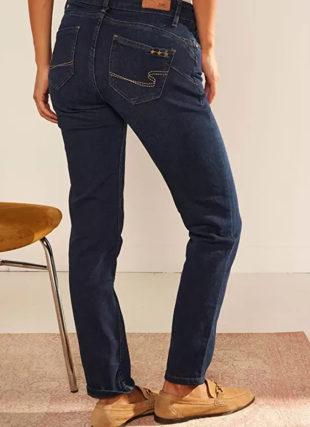 Sud Express Trousers & Jeans|Jean Slim Cinq Poches Dark Stone Stella