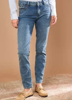 Sud Express Trousers & Jeans|Jean Slim Cinq Poches Medium Dark Sto Stella