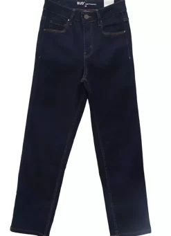 Sud Express Trousers & Jeans|Jean Taille Haute Cinq Poches Brut Debby