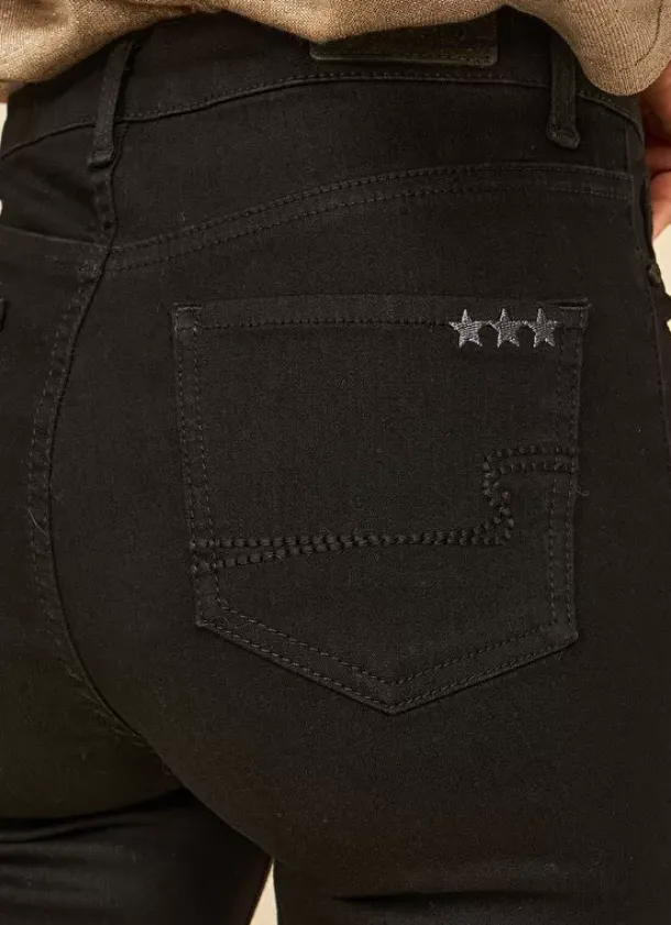 Sud Express Trousers & Jeans|Jegging A Taille Medium Noir Jenny