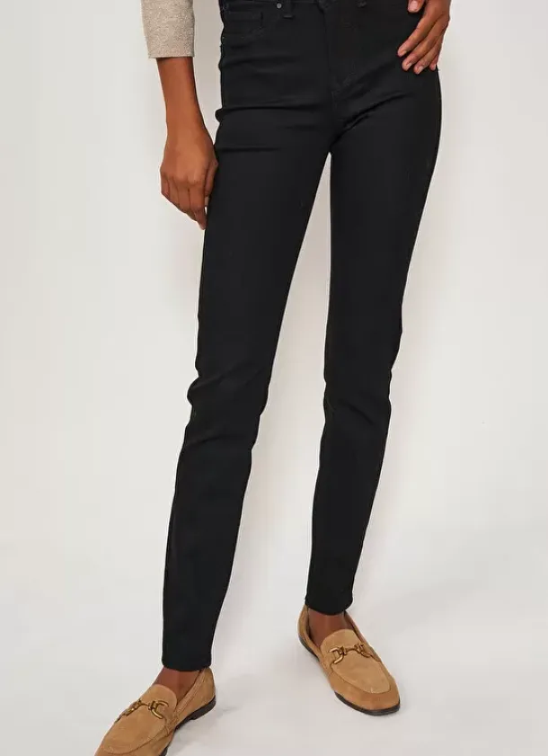 Sud Express Trousers & Jeans|Jegging A Taille Medium Noir Jenny
